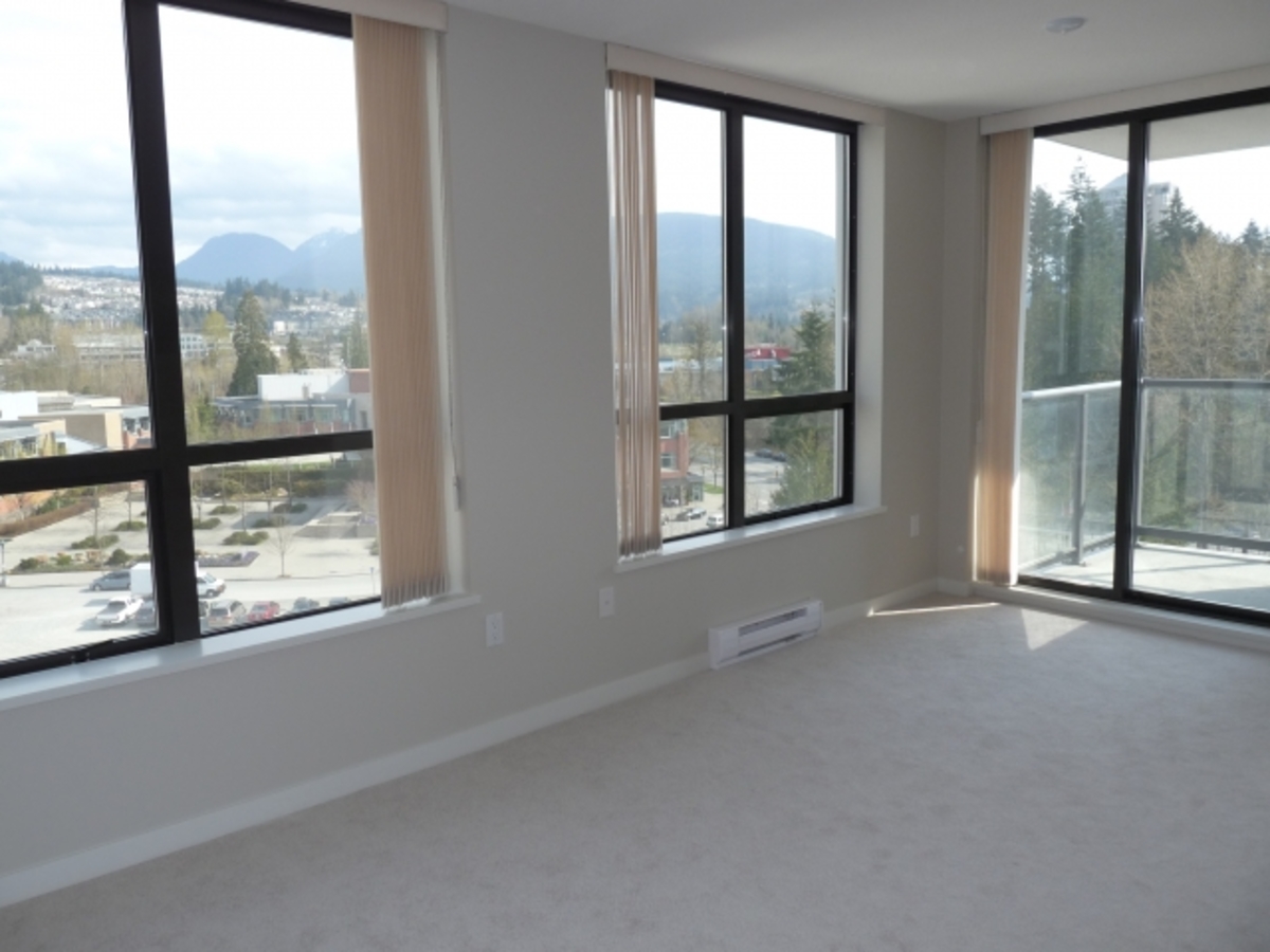 Living Room at 1002 - 2979 Glen Drive, Coquitlam Center, Coquitlam